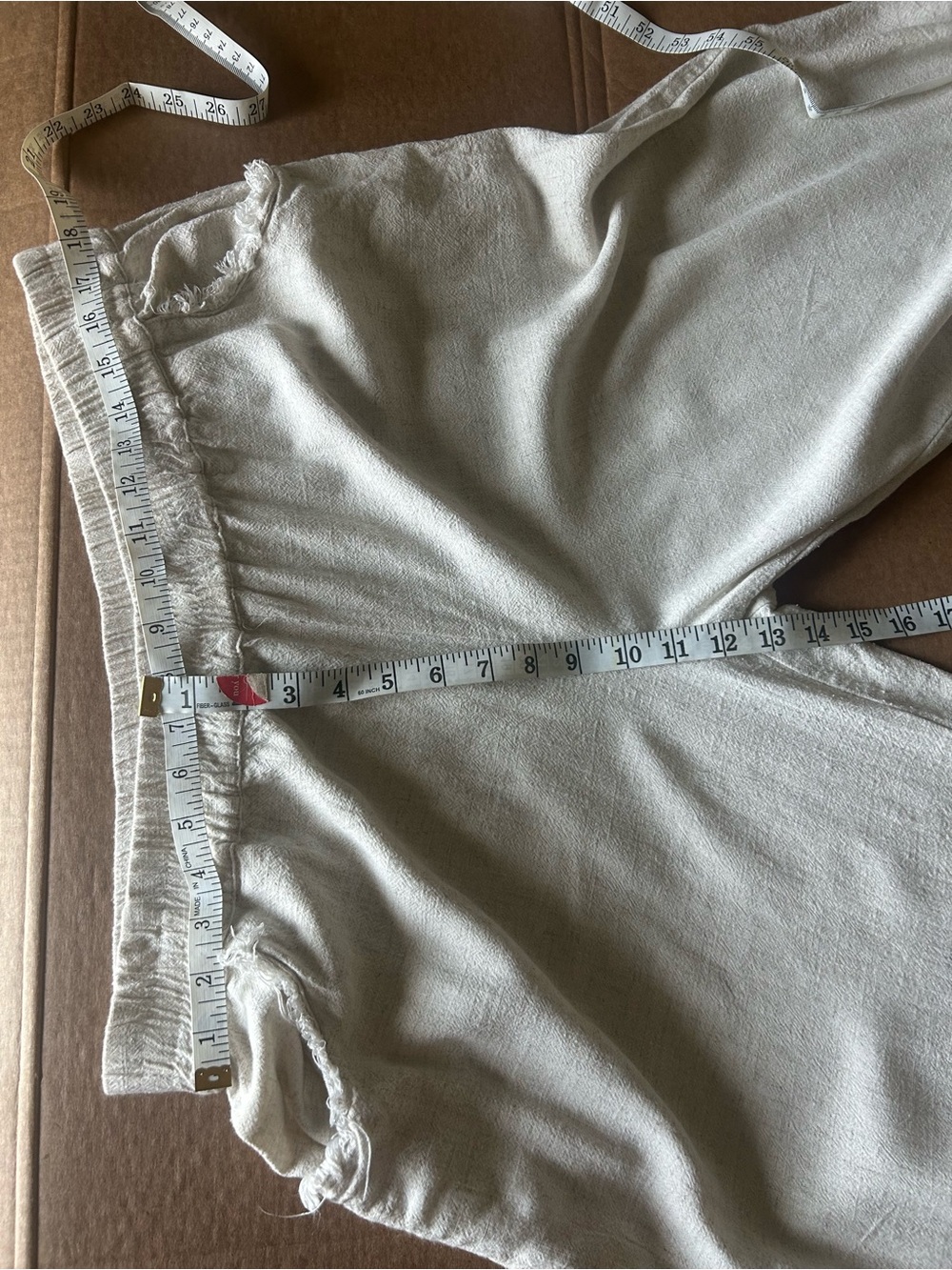 Umgee Wide Leg Pants in Light Natural - Picture 16 of 16
